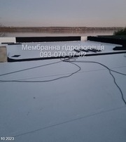 Монтаж ПВХ мембрани,  покрівельні роботи,  ремонт даху,  плоска покрівля 